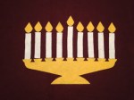 how to make a felt board Hanukkah menorah