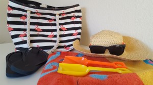 beach bag props