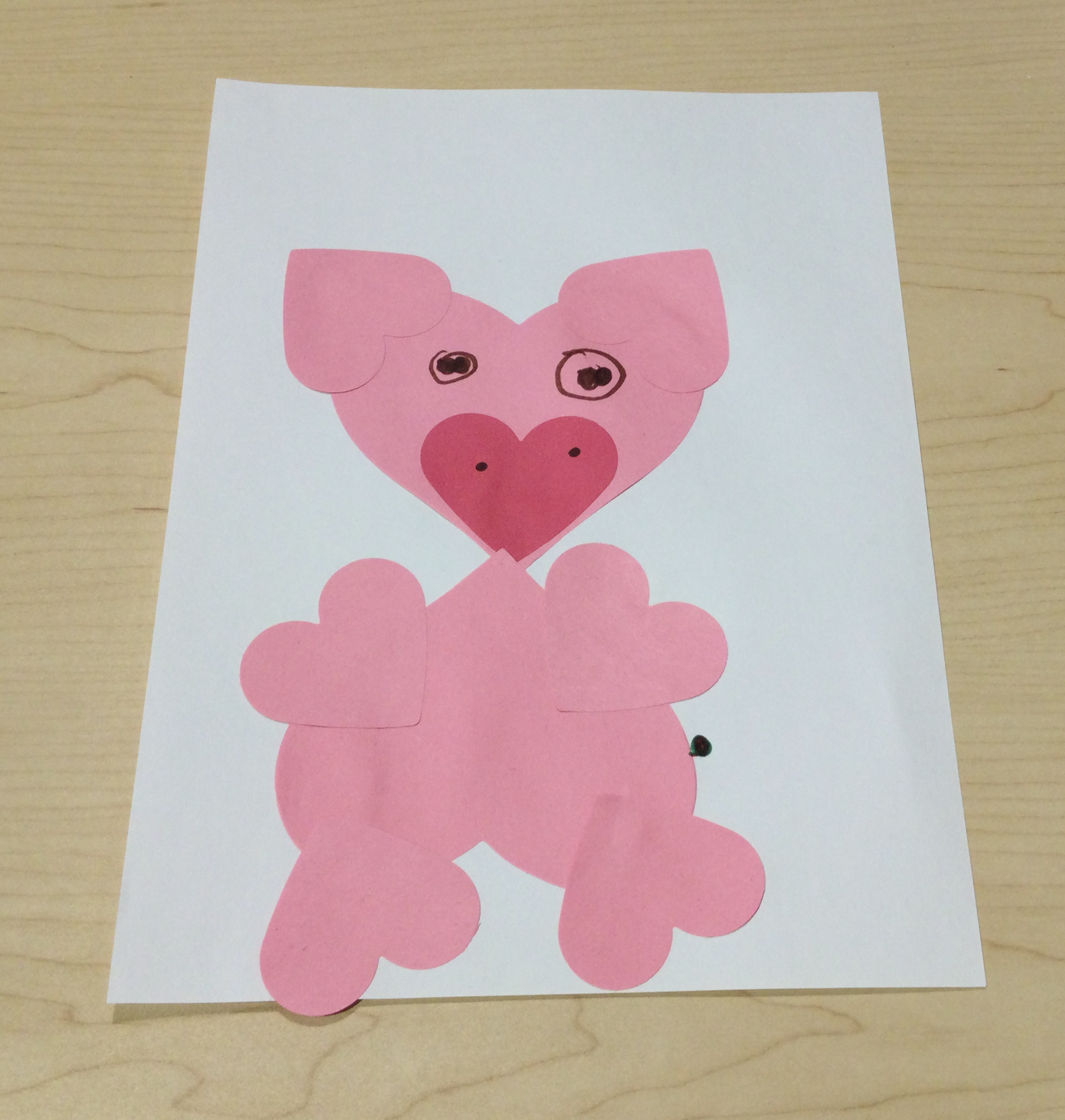 ST Heart Art Pig